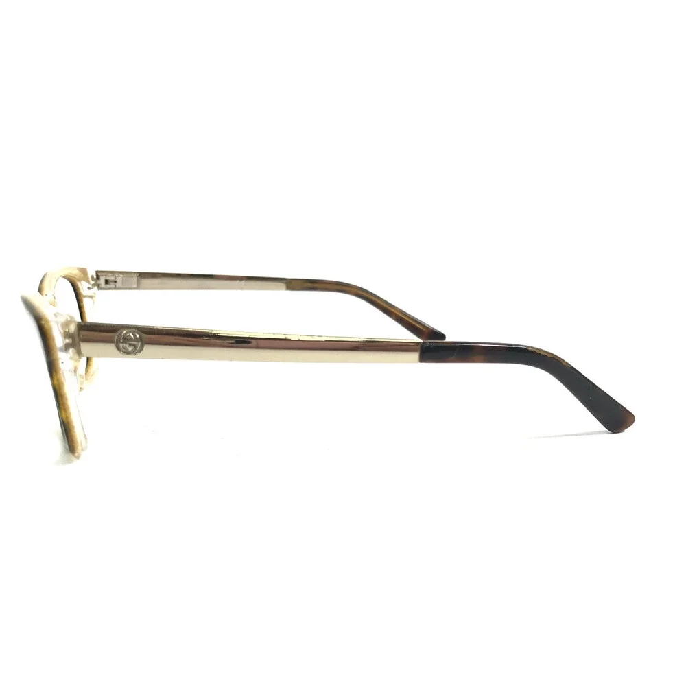 Gucci Eyeglasses Frames GG3678 4WJ Tortoise on Clear Shiny Gold 50-15-140